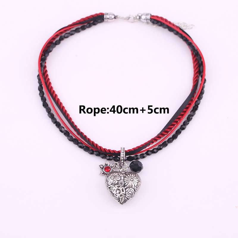 Wholesale 12PCS Beer Festival Alloy Heart Necklaces